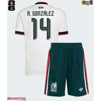 Mexic Armando Gonzalez #14 Echipament de Fotbal Replică Mondial 2026 Copii Deplasare (+ Șorturi)